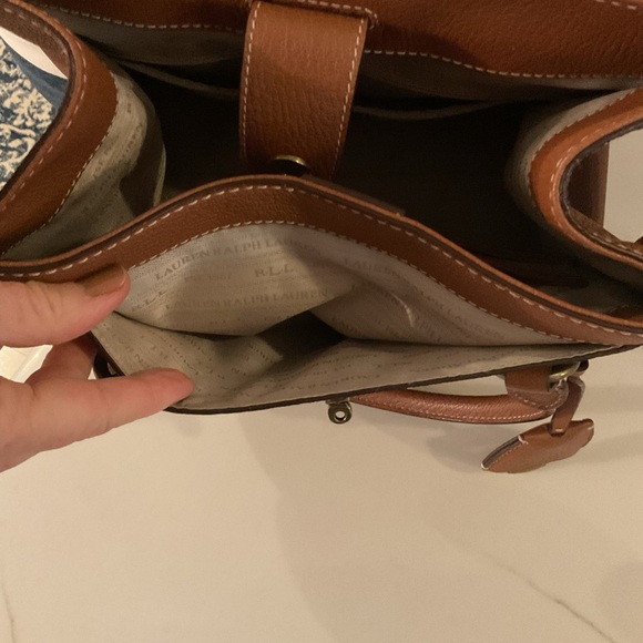 Large Brown Classic LRL Tote Bag - Picture 9 of 13